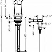 Смеситель для биде, хром, Hansgrohe Novus 71145000