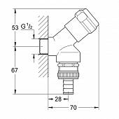 Комбинированный вентиль GROHE Eggeman 41190000