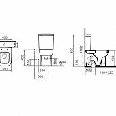 Унитаз компакт с бидеткой, микролифт Vitra S20 9800B003-7205