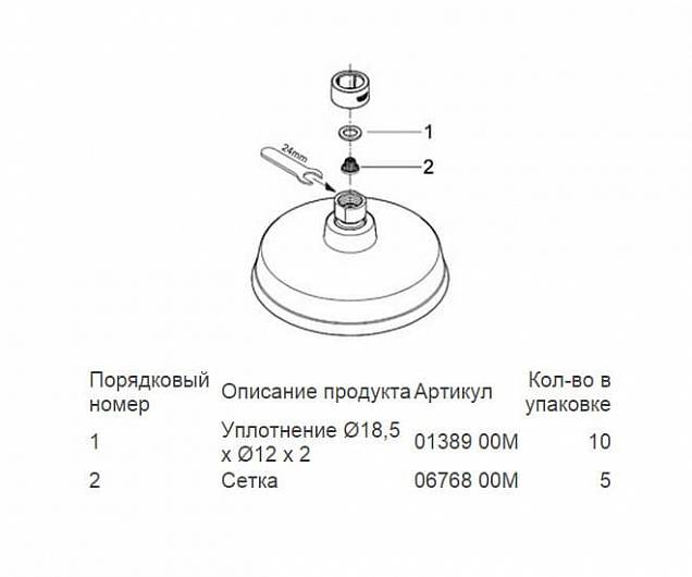 Фотография товара Grohe Rainshower 27128000Gr