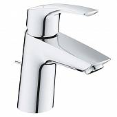 Смеситель для раковины 74 мм, со сливным гарнитуром Grohe Eurosmart 23965003