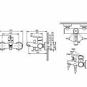 Смеситель для ванны Bravat Palace F6172217CP-01-RUS