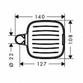 Мыльница Hansgrohe Raindance Casseta E 26519000