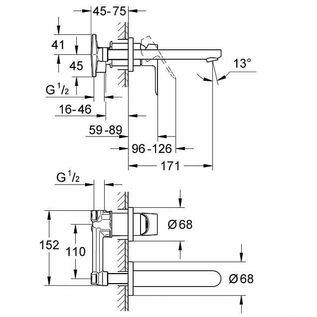 Фотография товара Grohe BauEdge   20474000Gr