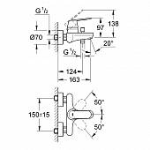 Смеситель для ванны Grohe Eurosmart Cosmopolitan 32831000