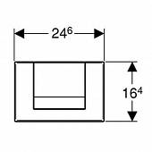 Накладная панель, хром, Geberit Tango 115.760.21.1