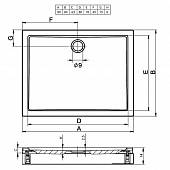 Душевой поддон Riho Davos DA7100500000000