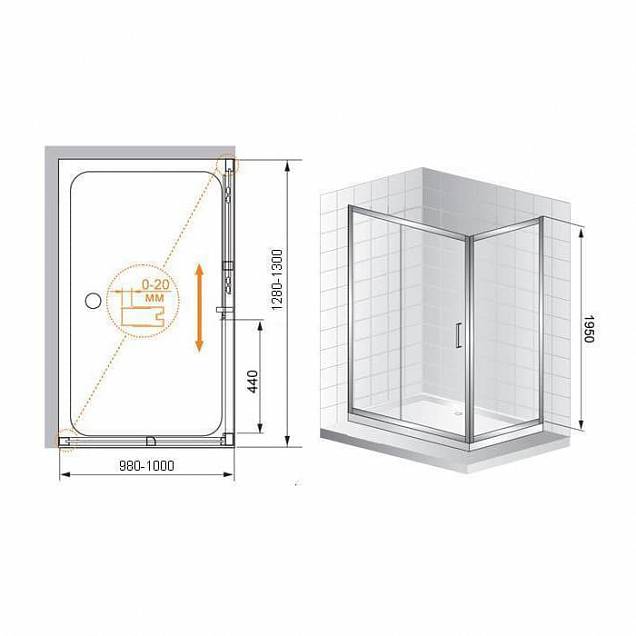 Фотография товара Cezares Porta PORTA-AH-11-130/100-P-Cr