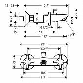 Смеситель для ванны Hansgrohe Logis Classic 71240000