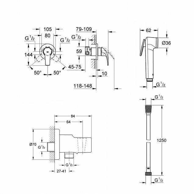 Фотография товара Grohe BauCurve 125016Gr