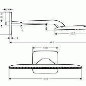 Верхний душ Hansgrohe Raindance 27372000