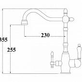 Смеситель для кухни Zorg Sanitary ZR 312 YF-33-BR