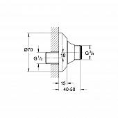 Запорный S образный эксцентрик Grohe 12400000