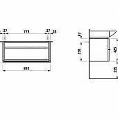 Тумба под раковину 90 см Laufen Palace 4.0125.2.075.463.1