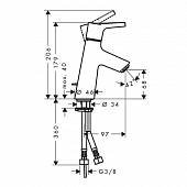 Смеситель для раковины Hansgrohe Talis S 72010000