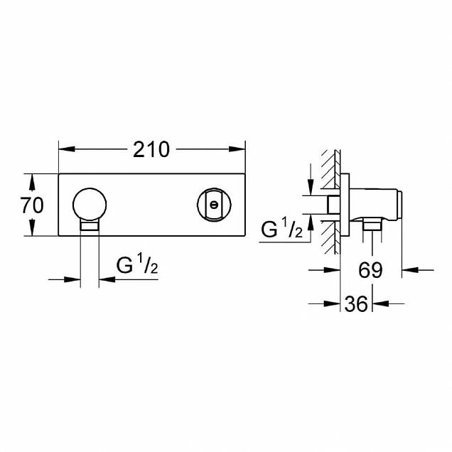 Фотография товара Grohe Grohtherm F 27621000Gr