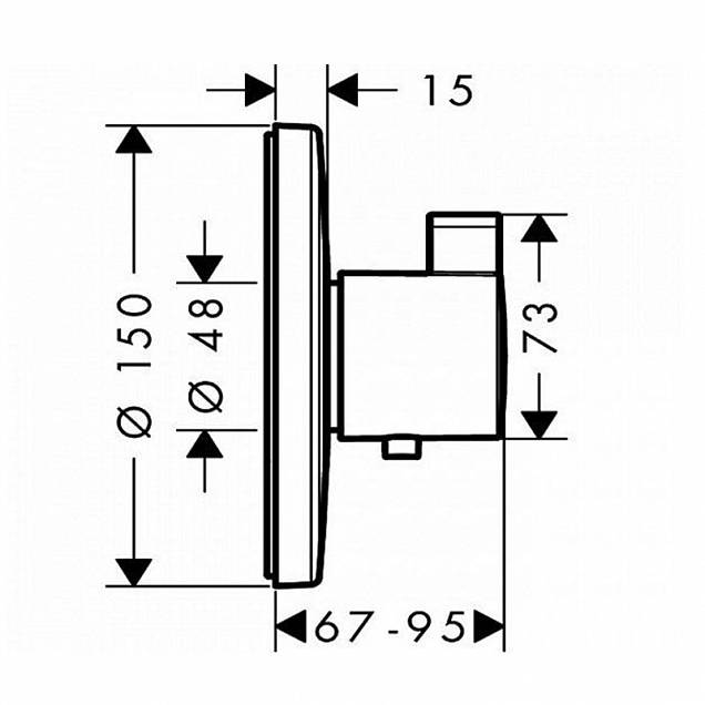 Фотография товара Hansgrohe Ecostat S 15755000