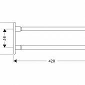 Полотенцедержатель 42 см Axor SteeL 41220800