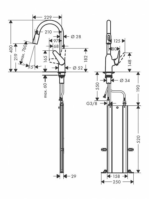 Фотография товара Hansgrohe Focus M42 71820000