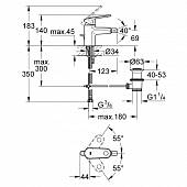 Смеситель для биде (цеп) Grohe Europlus 32623002