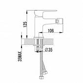 Смеситель для биде Lemark Basic LM3608C