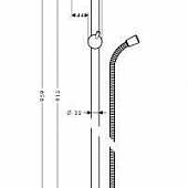 Штанга для душа Hansgrohe Crometta 27614000