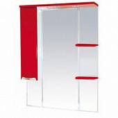 Шкаф-зеркало 75 см, красная эмаль, левый, Misty Кристи 75 L П-Кри02075-041СвЛ