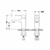 Смеситель для раковины Lemark Aura LM0606C