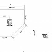 Душевой поддон 90х90 см, белый, RGW Stone Tray ST/T-0099W 16155099-01