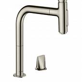 Смеситель для кухни, под сталь Hansgrohe Metris Select M71 73818800