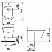 Биде Laufen LB3 3268.1.000.302.1