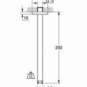 Потолочный душевой кронштейн GROHE Rainshower 27484000