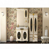 Комплект мебели 70 см, белая патина, Misty Монако 70 Л-Мнк01070-013Пр-K