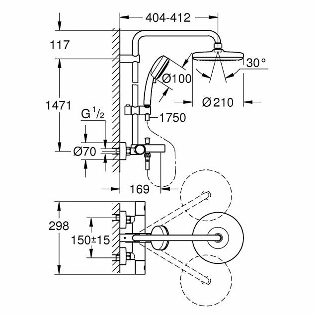 Фотография товара Grohe Tempesta Cosmopolitan 26223001Gr