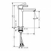 Смеситель для раковины Hansgrohe Metris S 31026000