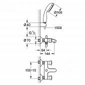 Смеситель для ванны Grohe Costa L 2546010A