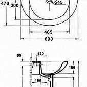 Раковина 60 см Jacob Delafon Patio E4159NG-00