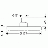 Верхний душ Hansgrohe Axor Terrano 28485000