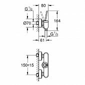 Смеситель для душа Grohe Eurodisk Joystick 23430000