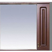 Шкаф-зеркало 80 см, коричневый, правый, Misty Вояж 80 R П-Воя02080-141П