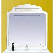 Зеркало 120 см, белая патина/декор, Misty Milano 120 Л-Мил02120-013