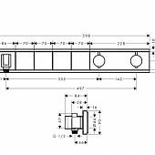 Термостат для ванны Hansgrohe RainSelect 15357600