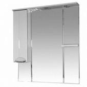 Шкаф-зеркало 90 см, белый, левый, Misty Кристи 90 L П-Кри02090-011СвЛ