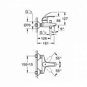 Комплект смесителей Grohe Eurosmart 124446