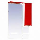 Шкаф-зеркало 65 см, красная пленка, правый, Misty Жасмин 65 R П-Жас02065-042СвП