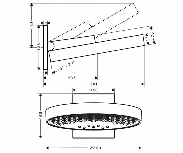 Фотография товара Hansgrohe Rainfinity 26234700