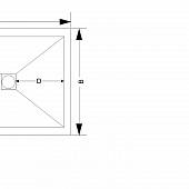 Душевой поддон 80х120 см, белый, правый, RGW Stone Tray ST/AR-0128W 16154128-01R