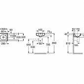 Раковина мини 35х32 см отверстие справа Roca Meridian-N 327249000