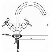 Смеситель для раковины Gpd Nino DLB05