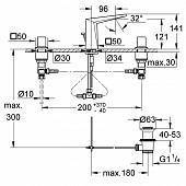 Смеситель для раковины (д.к) Grohe Allure Brilliant 20342000